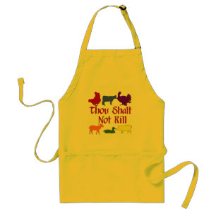 Thou Shalt Not Kill Adult Apron