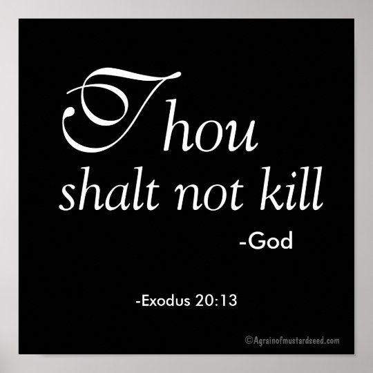 Thou Shalt Not Kill Poster