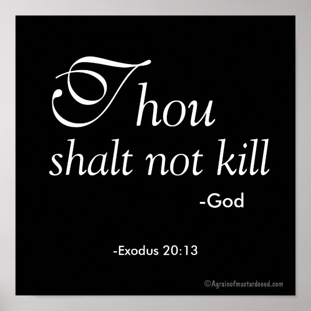 thou shalt not kill