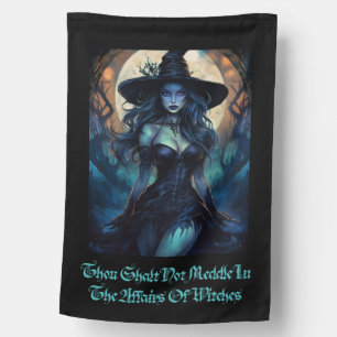 Thou Shalt Not Meddle — Moonlit Witch House Flag