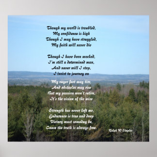 Though my world is troubled poster