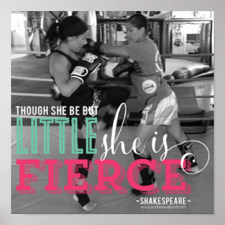 "Though she be but little, she is fierce." Poster