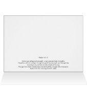 Though the Waters be Troubled - Scripture Card (Inside Horizontal (Top))