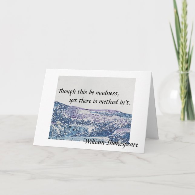 Though This Be Madness Card (Front)