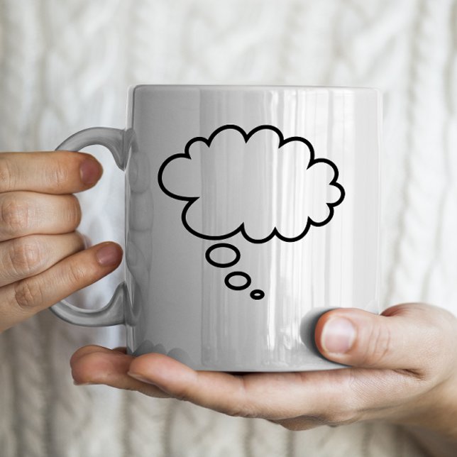 Thought Bubble - add your own text! Coffee Mug (Creator Uploaded)