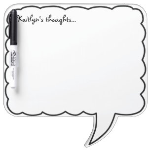 Thought bubble brainstorming Dry Erase Board