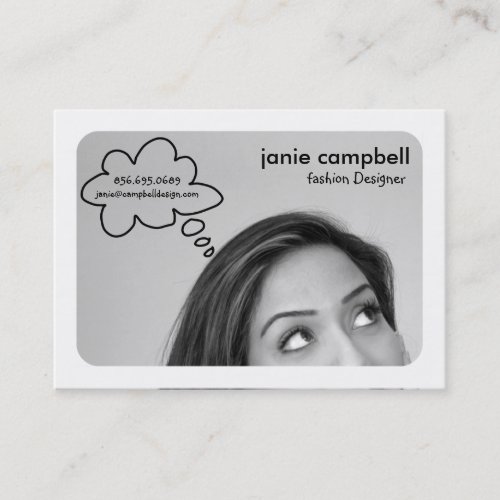 Thought Bubble Chubby Business Cards