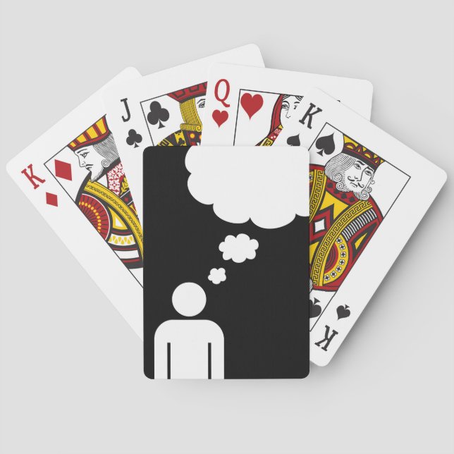 thought bubble poker cards (Back)