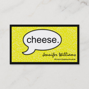 Thought Cloud Cheese Photographer Business Card