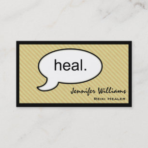 Thought Cloud Healing Reiki Heal Business Card