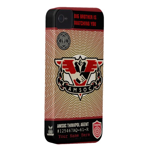 Thought Police 1984 AMSOC Case-Mate Case (Back/Right)