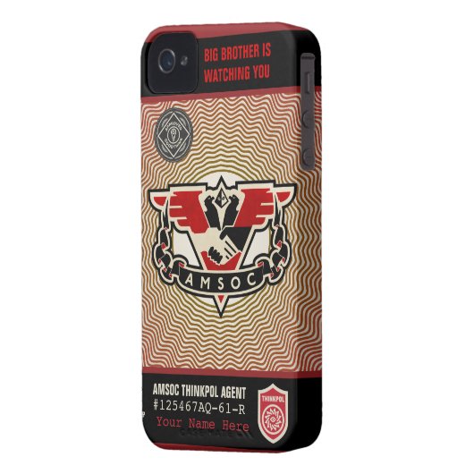 Thought Police 1984 AMSOC Case-Mate Case (Back Left)