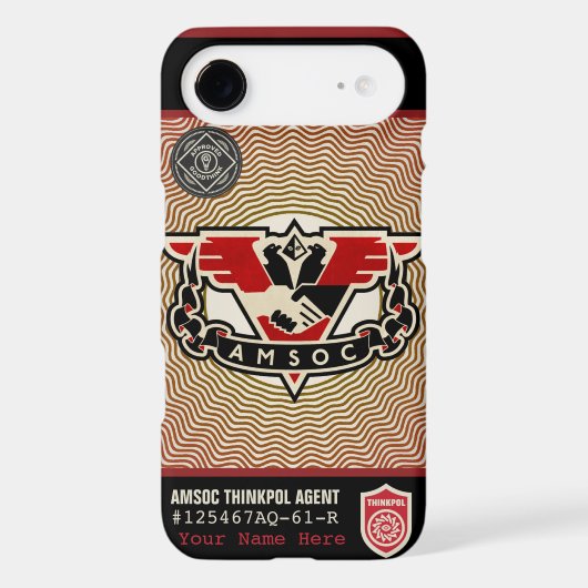 Thought Police 1984 AMSOC Case-Mate Case (Back)