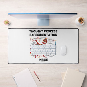Thought Process Experimentation Inside Neuron Desk Mat