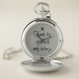 "Thought Provoking" Silver Pocket Watch