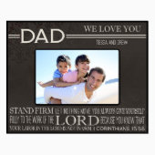 Thoughtful 5x7 Black Corinthians Picture Frame (Front)