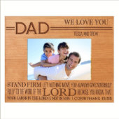 Thoughtful 5x7 Cherry Corinthians Picture Frame (Front)