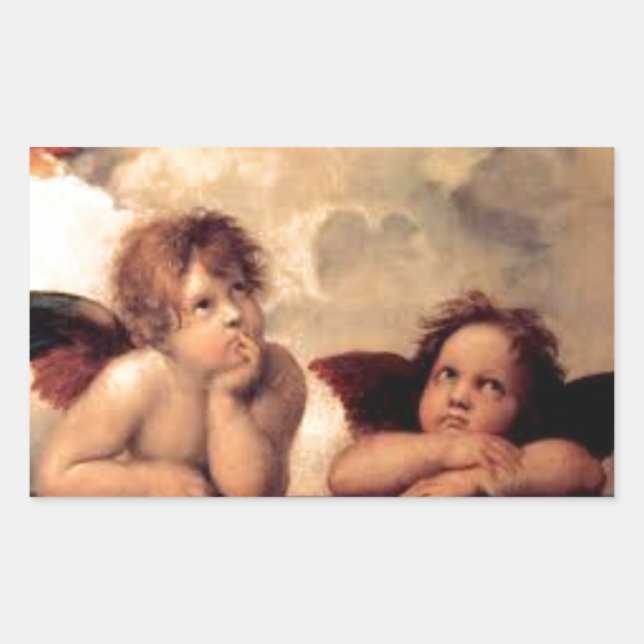 THOUGHTFUL ANGELS PRODUCTS RECTANGULAR STICKER (Front)