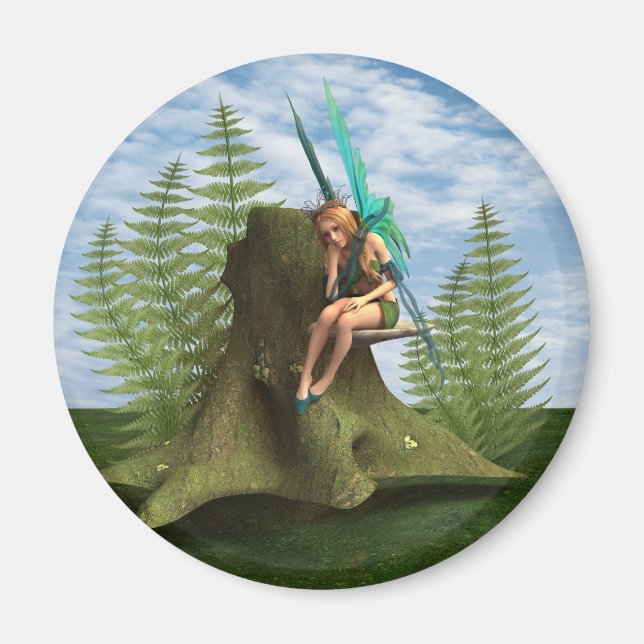 Thoughtful Fairy Magnet (Front)