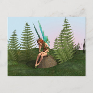 Thoughtful Fairy Postcard