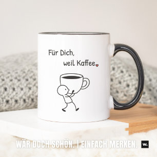 Thoughtful gesture: 'For you, because coffee.' Gif Mug