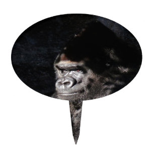 Thoughtful  Gorilla Cake Topper