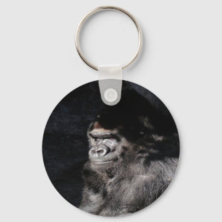 Thoughtful Gorilla Keychain