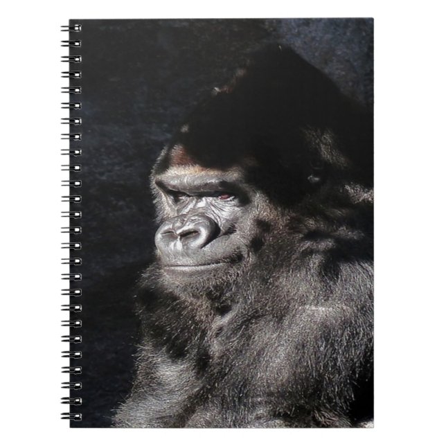 Thoughtful  Gorilla Notebook (Front)