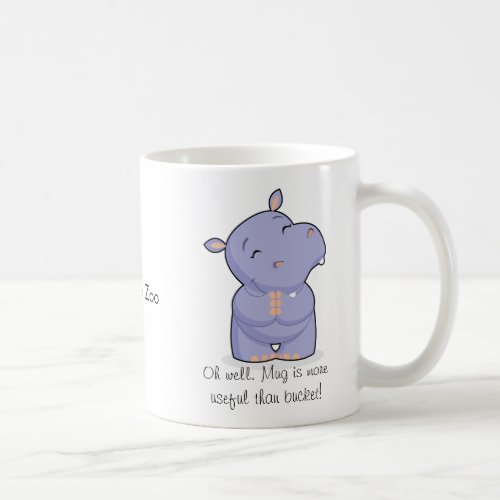 Thoughtful  Happy Hippo Mug