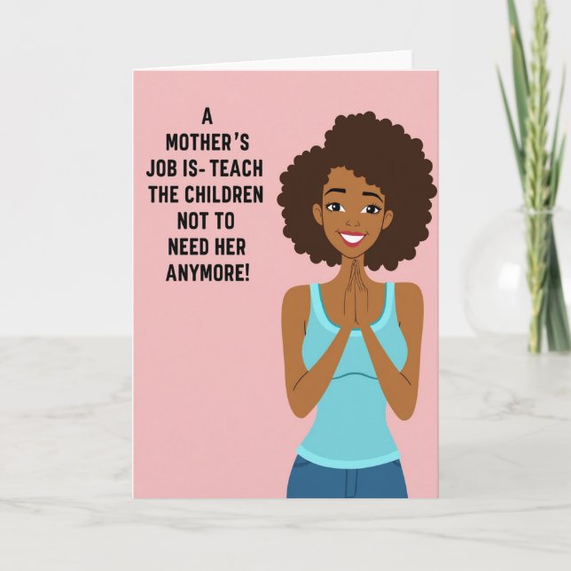 Thoughtful Mothers Day Art Card (Front)