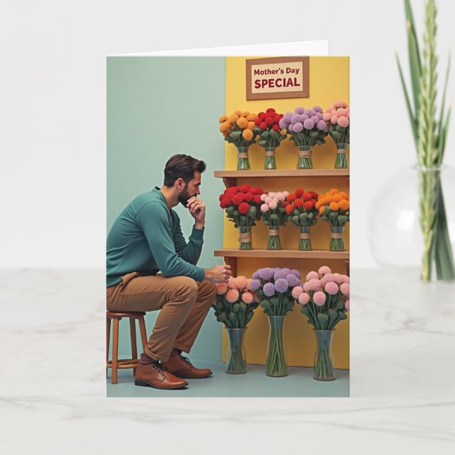 Thoughtful Mothers Day Bloom Card (Front)