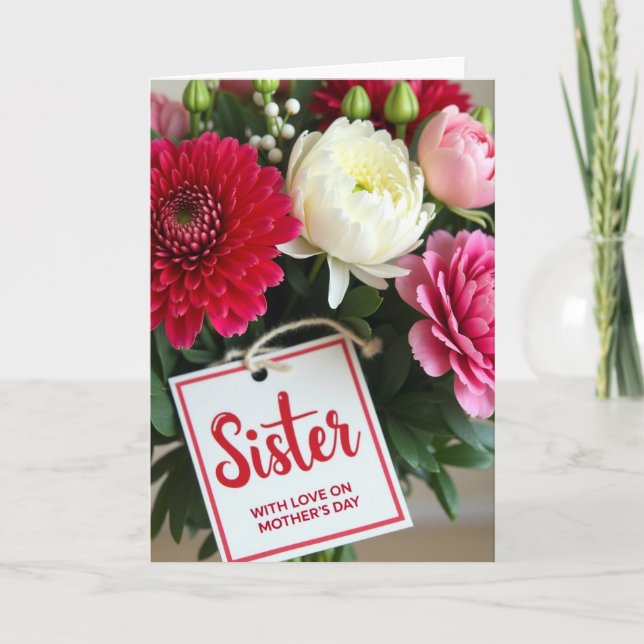 Thoughtful Mothers Day Floral Card (Front)