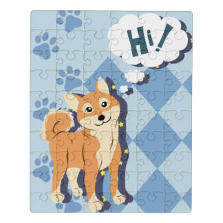Thoughtful Shiba Inu Jigsaw Puzzle