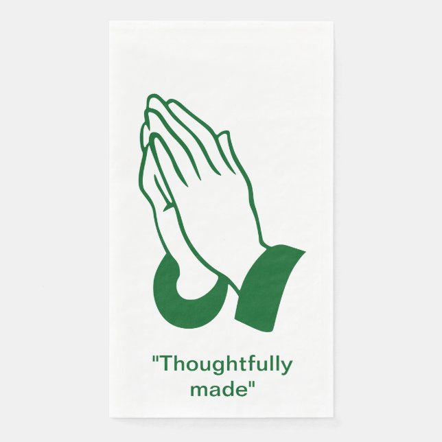 “Thoughtfully Made” Praying Hands Towel (Front)