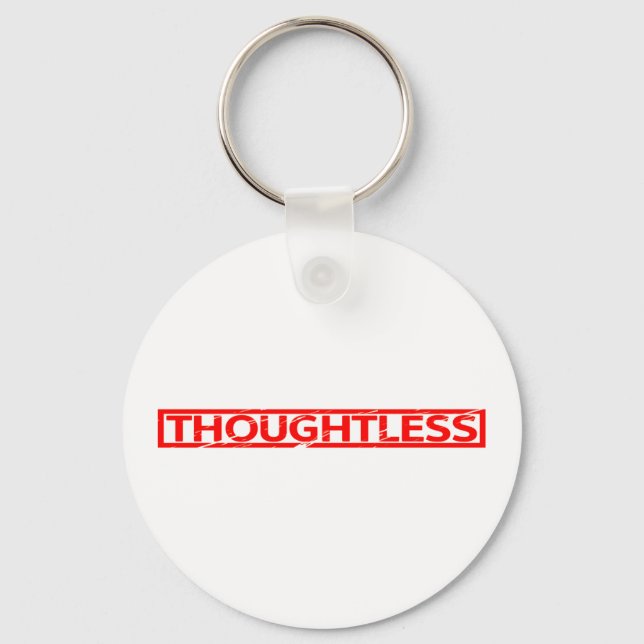 Thoughtless Stamp Keychain (Front)