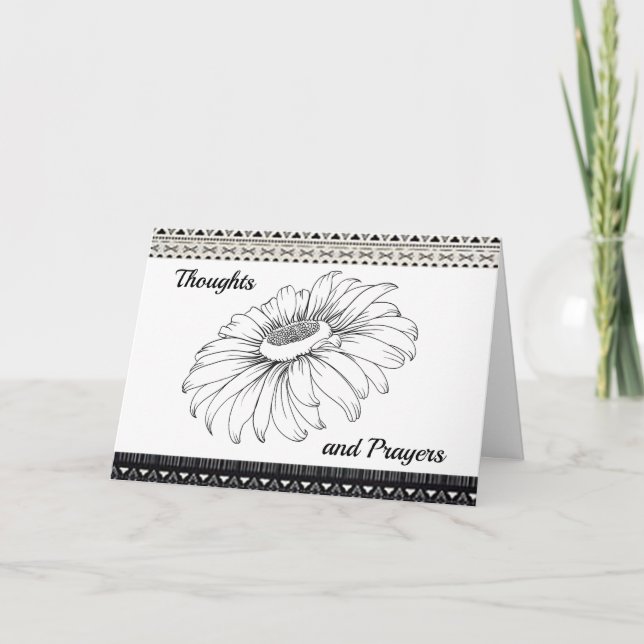 “Thoughts and Prayers” Sympathy Card (Front)