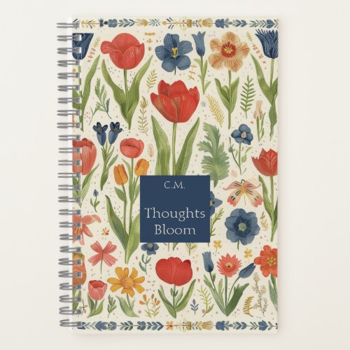 Thoughts bloom botanical nature aesthetic journal