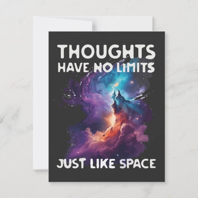 Thoughts Have No Limits Note Card (Front)