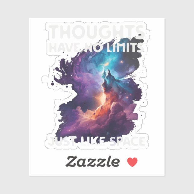 Thoughts Have No Limits Sticker (Sheet)