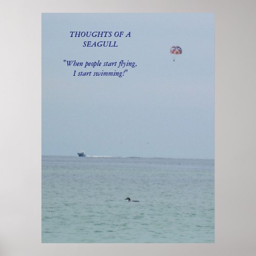 Thoughts of a Seagull Poster