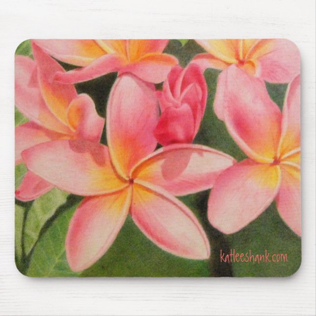 Thoughts of Plumeria mousepad (Front)