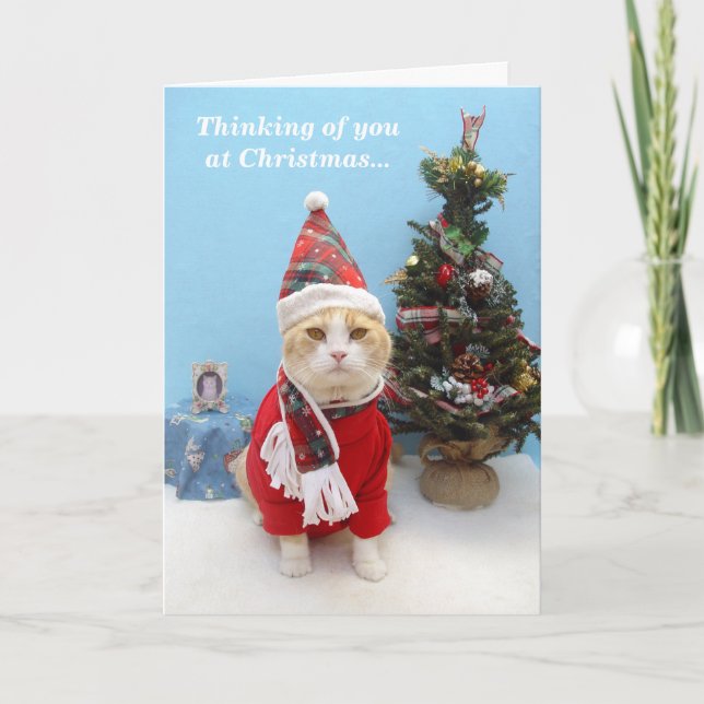 Thoughts of You at Christmas Holiday Card (Front)