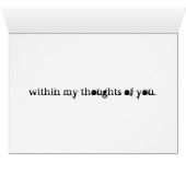 Thoughts of You Card (Inside Horizontal (Bottom))