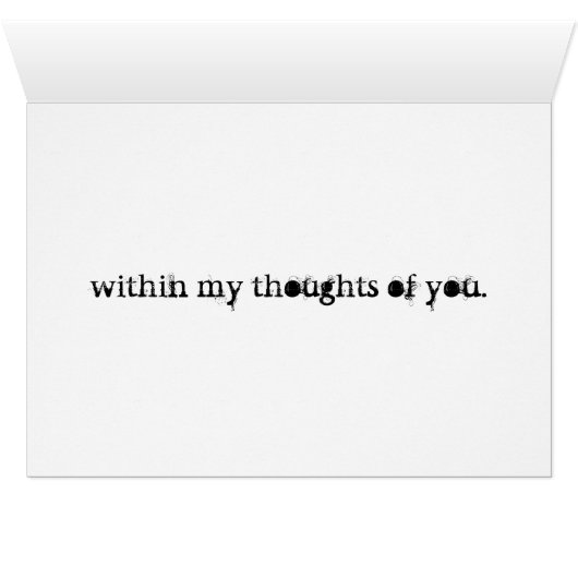 Thoughts of You Card (Inside Horizontal (Bottom))