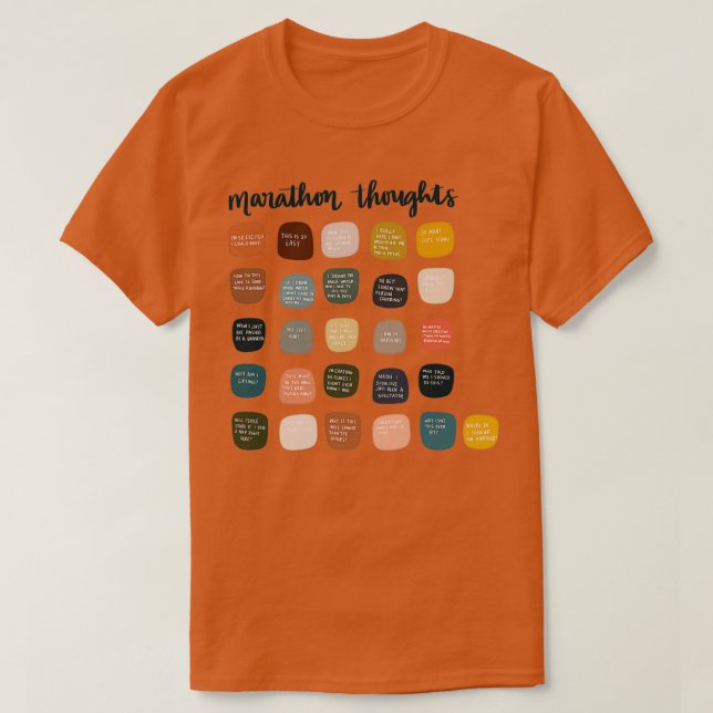 Thoughts that go through your head while running a T-Shirt (Design Front)