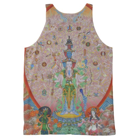 Thousand-Armed Avalokiteshvara All-Over Print Tank (Back)