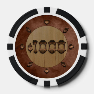 Thousand Dollar Old West Style Poker Chips
