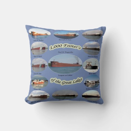 Thousand Footers of the Great Lakes pillow