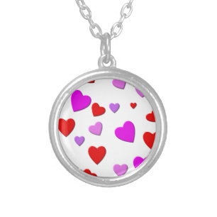 thousand hearts for you silver plated necklace