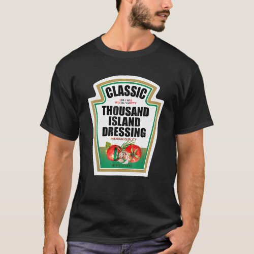 Thousand Island Dressing Condiment Group Halloween T_Shirt